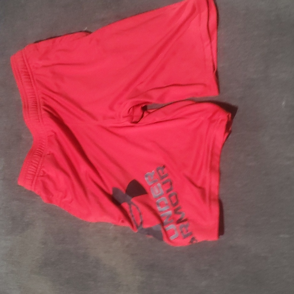 Red under Armour shorts